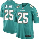 Nike Men & Women & Youth Dolphins #25 Delmas Green Team Color Game Jersey,baseball caps,new era cap wholesale,wholesale hats